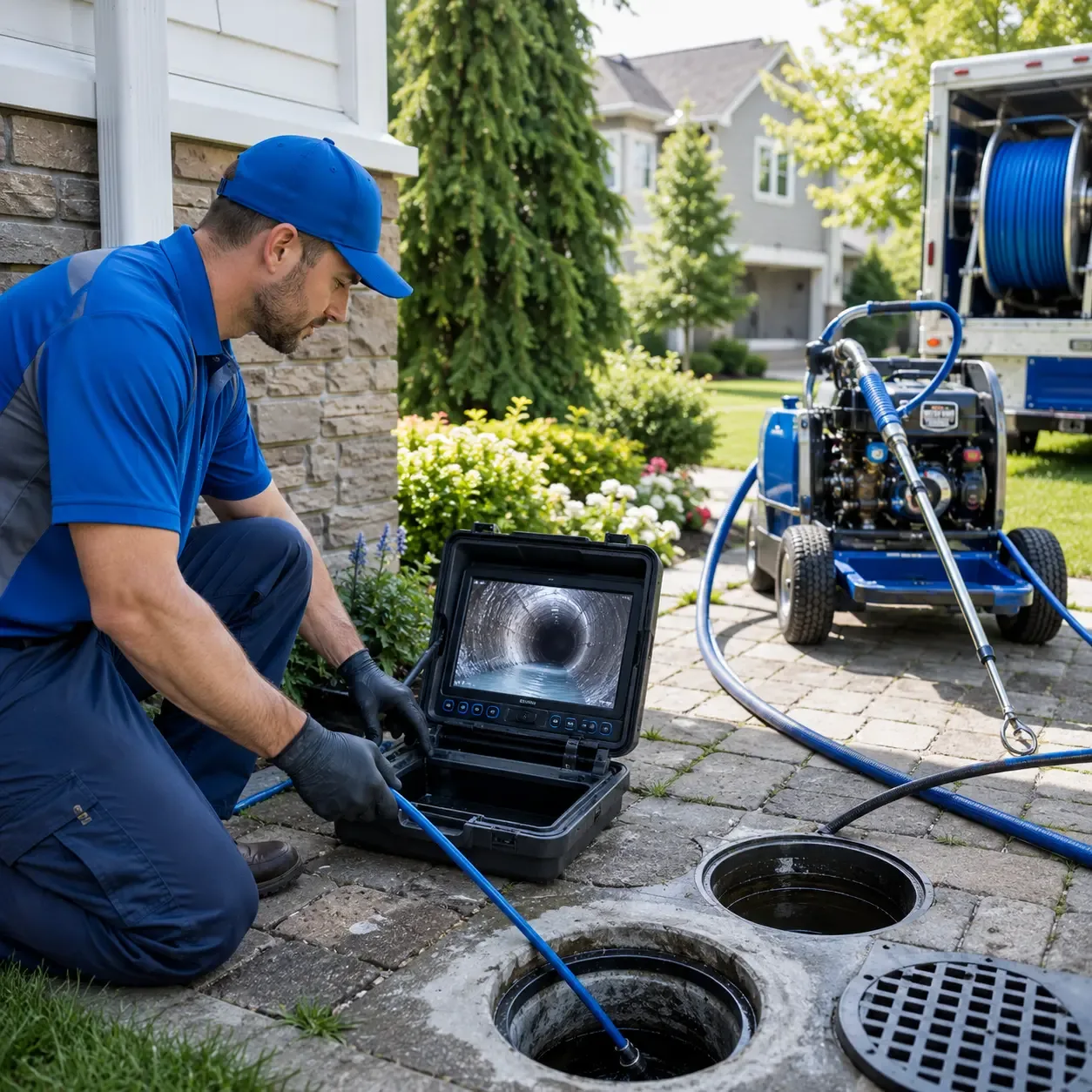 Outdoor drain cleaning professionals serving Bridgeport, PA